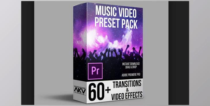 AKV Studios Music Video Preset Pack + Transition Vol.1 for Premiere