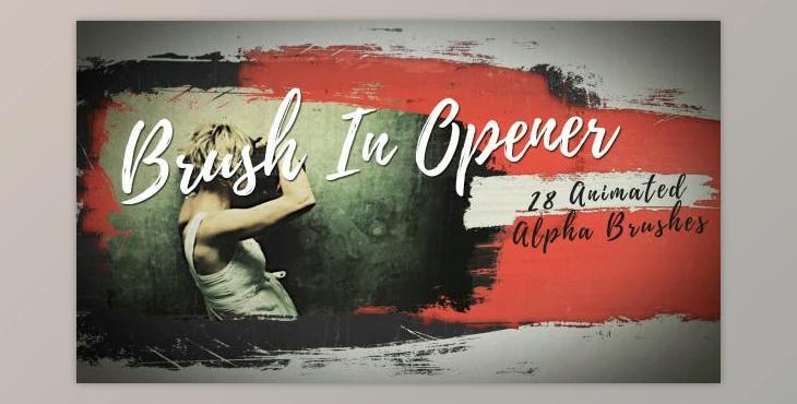 Brush In Opener (Videohive 18627110) - AE Project