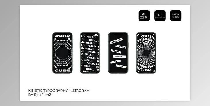 Kinetic Typography Instagram (Videohive 24988557) - AE Project