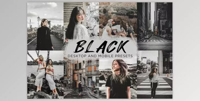 6 Black Lightroom Presets 6279075 (Mob, Desk)