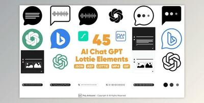AI Chat GPT Lottie Elements (Videohive 49852212) - AE Project