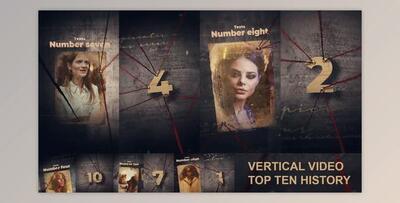 Top 10 History Vertical Video (Videohive 42008296) - AE Project
