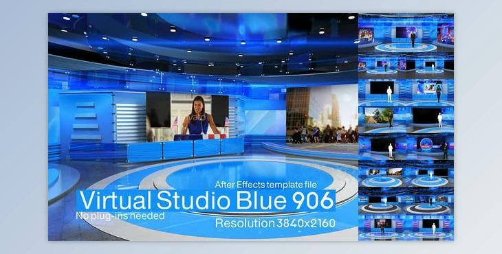 Virtual Studio Blue 906 (Videohive 32321252) - AE Project