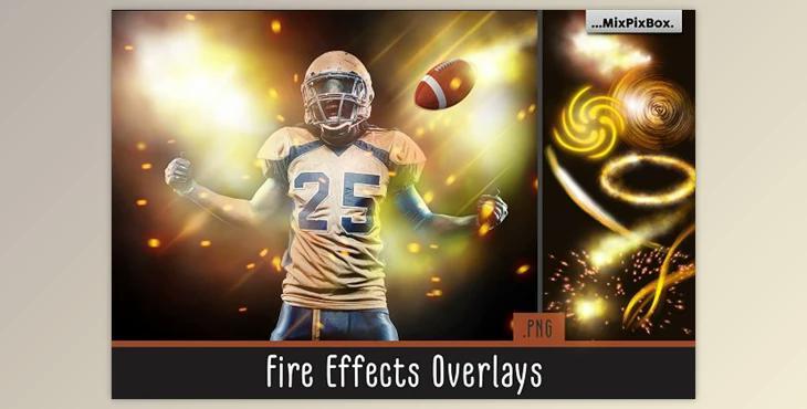 Fire Effect Overlays CreativeMarket - 5214580