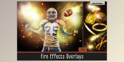 Fire Effect Overlays CreativeMarket - 5214580
