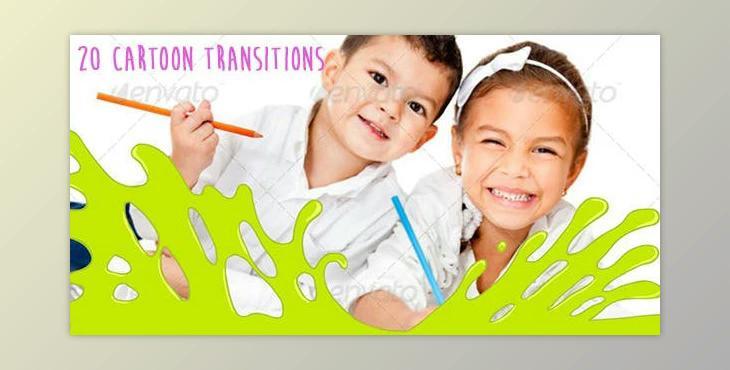 Cartoon Transitions Pack (Videohive 7540016) - AE Project