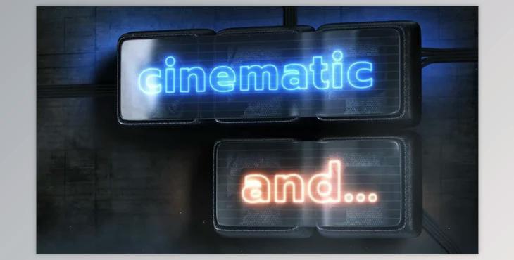 3D Cinematic Neon Opener V4 (Motionarray 839870)