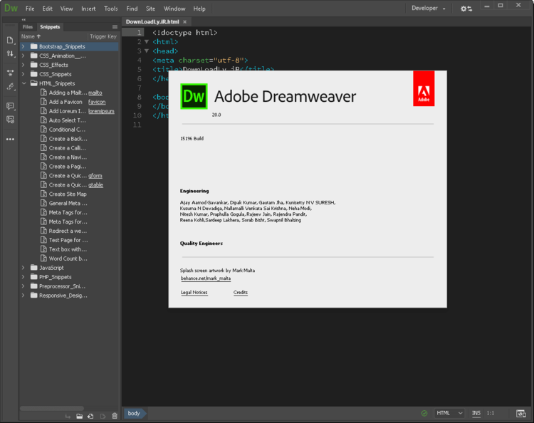 Adobe Dreamweaver 2021 v21.5.0.15662 Windows/macOS