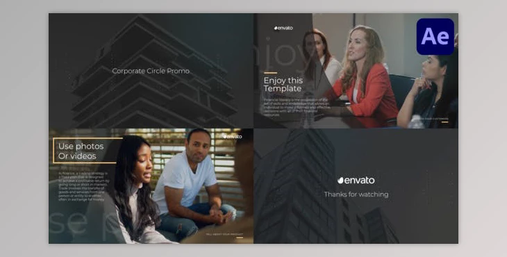 Corporate Circle Promo for After Effects (Videohive 48307030) - AE Project