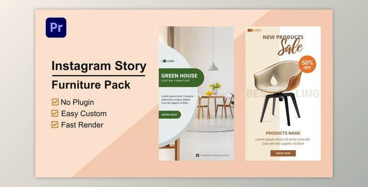 Furniture Instagram Story Mogrt 09 (Videohive 33635617)