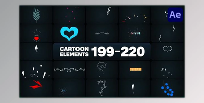 Cartoon Elements for After Effects (Videohive 50342847) - AE Project