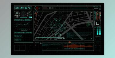 HUD700 Screen MAP4 (Videohive 46060913) - AE Project