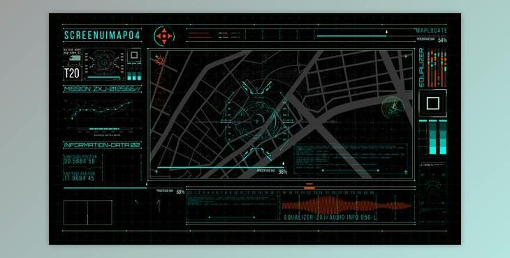 HUD700 Screen MAP4 (Videohive 46060913) - AE Project