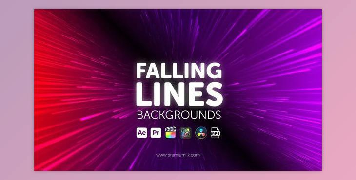 Falling Lines Backgrounds (Videohive 45103779) - AE Project