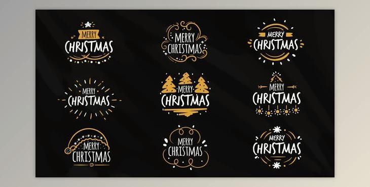 Christmas Titles Pack 9 in 1 (Videohive 41843392) - AE Project