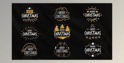 Christmas Titles Pack 9 in 1 (Videohive 41843392) - AE Project