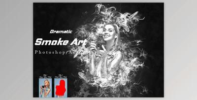 Dramatic Smoke Art Photoshop Action