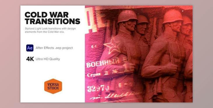 Cold War Era Light Leaks Transitions (Videohive 36829556) - AE Project
