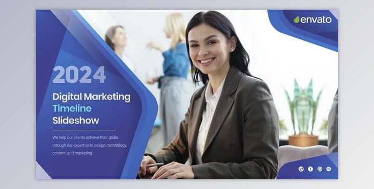 Digital Marketing Timeline Slideshow (Videohive 51443336) - AE Project