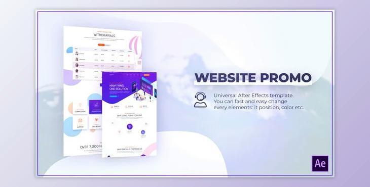 Website Promo with Devices Mockup (Videohive 25028970) - AE Project