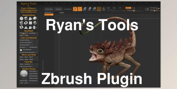 Gumroad - Ryan's Tools 1.5 and 2.2 Zbrush Plug-In (Win)