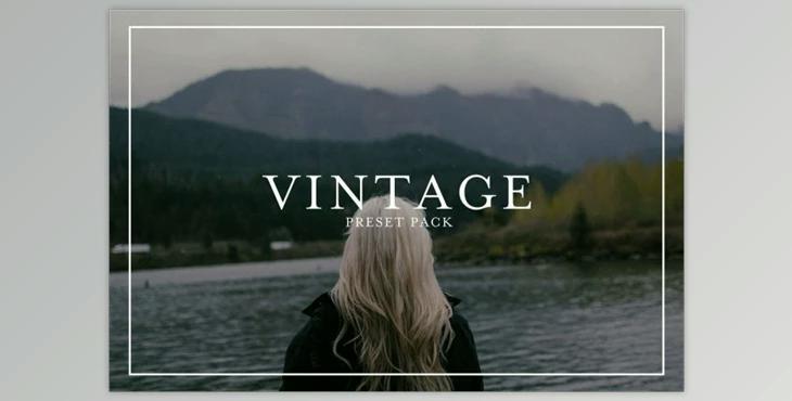 Vintage Film Presets Pack - 4 Presets (.XMP)