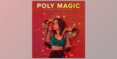 Poly Magic Photoshop Action – GraphicRiver 27706666