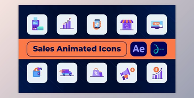 Sales Animated Icons (Videohive 50113111) - AE Project