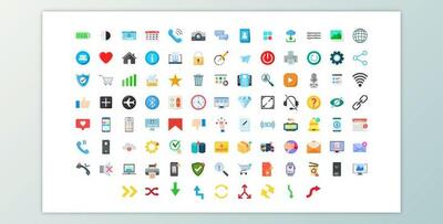 100 User Interface Icons (Videohive 33180948) - AE Project