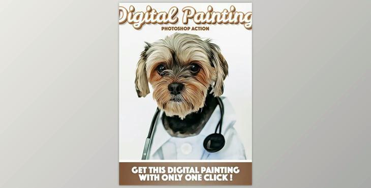 Digital Painting Photoshop Action GraphicRiver-30333660 (ATN)