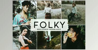 Folky Pro Lightroom Presets CreativeMarket - 6812615