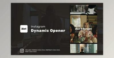 Instagram Dynamic Opener (Videohive 37179594) - AE Project