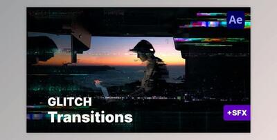 Seamless Glitch Transitions (Videohive 52989682) - AE Project