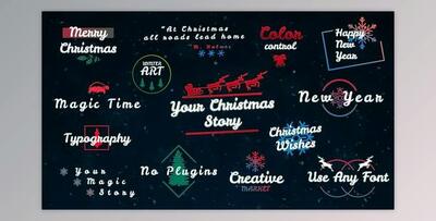 Magic Christmas Titles (Videohive 49393320) - AE Project