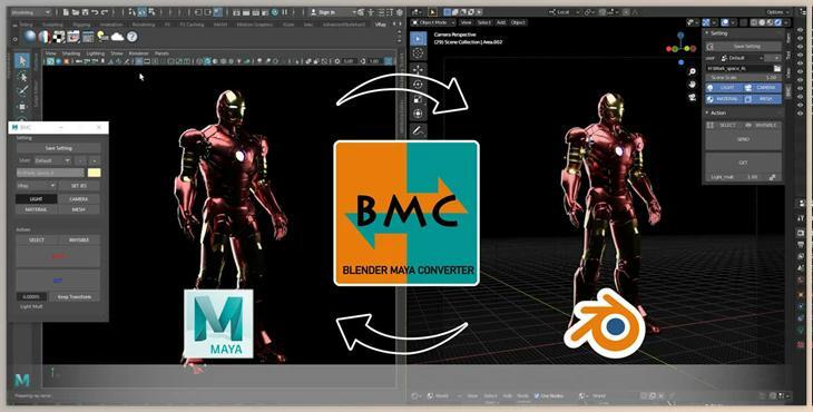 Blender - Maya Converter Bmc v1.0