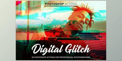 Digital Glitch Actions for Photoshop CreativeMarket-4845098