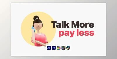 Explainer Girl Talking on Phone (Videohive 50622959) - AE Project