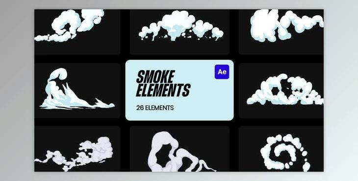 Smoke Cartoon VFX for After Effects (Videohive 36157772) - AE Project