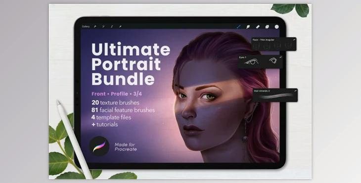 Ultimate Procreate Portrait Bundle CreativeMarket-5892281