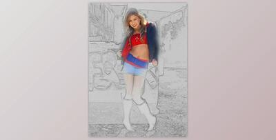 Technical Sketch Photoshop Action By SmartestMind (PAT, ATN)