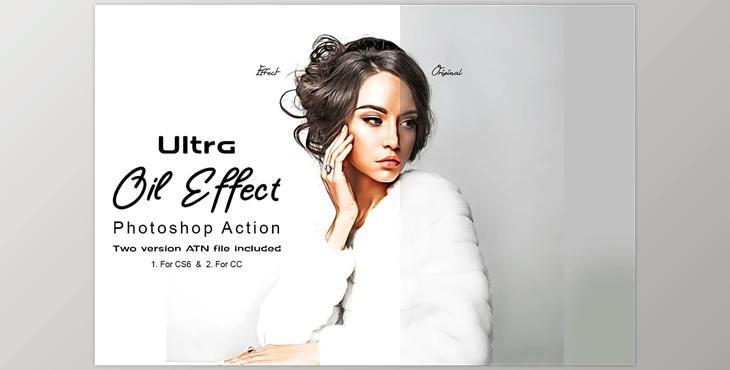 Ultra Oil Effect Photoshop Action CreativeMarket - 7368949