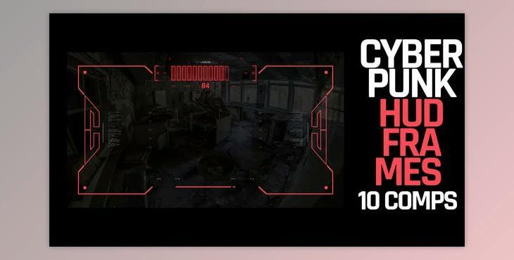 HUD Cyberpunk Frames (Videohive 39725095) - AE Project