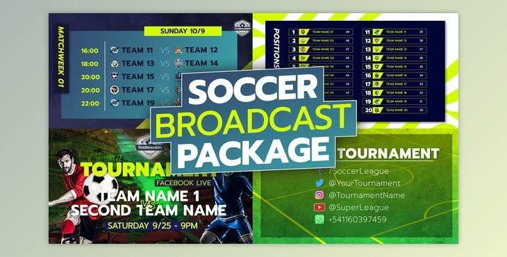 Soccer Broadcast Package (Videohive 34226444) - AE Project