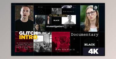 Glitch Intro - Crime Diary (Videohive 33865855) - AE Project