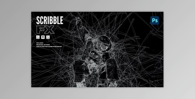 Pencil Scribble FX Photoshop Plugin CQ8M3TV