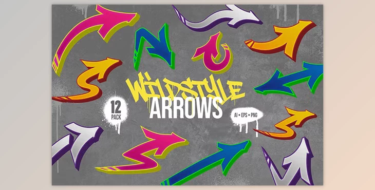 Wildstyle Graffiti Arrows Pack - 139897614