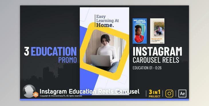 Instagram Education Reels Carousel (Videohive 50685491) - AE Project
