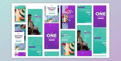 Bright Design Studio Stories Instagram (Videohive 31158256) - AE Project