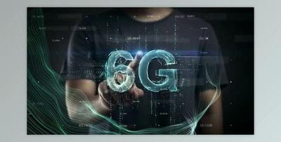 Man Touch Screen Revealing 6G 3D Next Generation of Internet (Videohive 30545373)