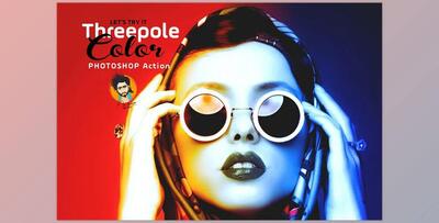 Threepole Color Photoshop Action CreativeMarket-5644181 (ATN)